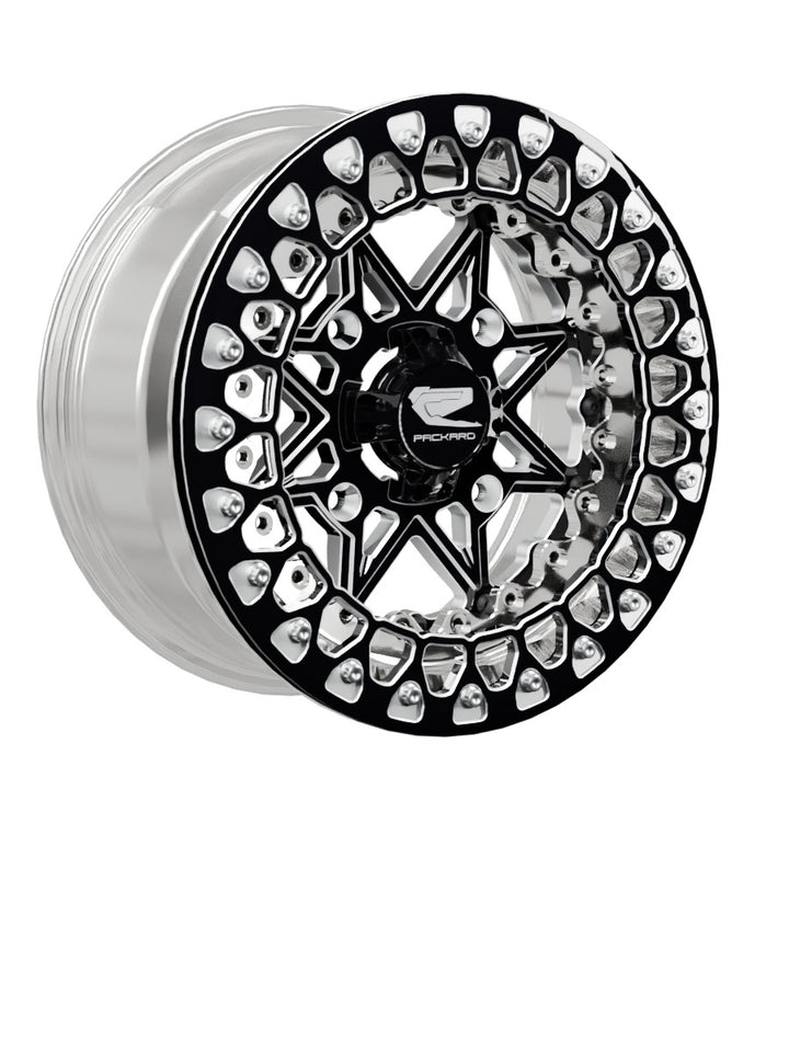 V2 Super Star - FF Forged Polished Beadlock - Gloss Black - 15x7 | 4x156 / Contrast Machined V.2