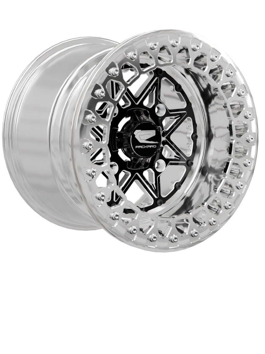 V2 Super Star - FF Forged Polished Beadlock - Gloss Black - 15x11 | 4x156 / Polished V.2