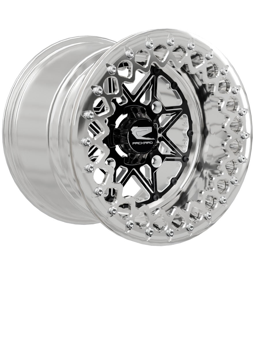 V2 Super Star - FF Forged Polished Beadlock - Gloss Black - 15x11 | 4x156 / Polished V.3
