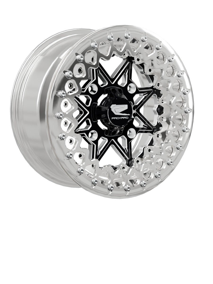 V2 Super Star - FF Forged Polished Beadlock - Gloss Black - 15x7 | 4x156 / Polished V.3