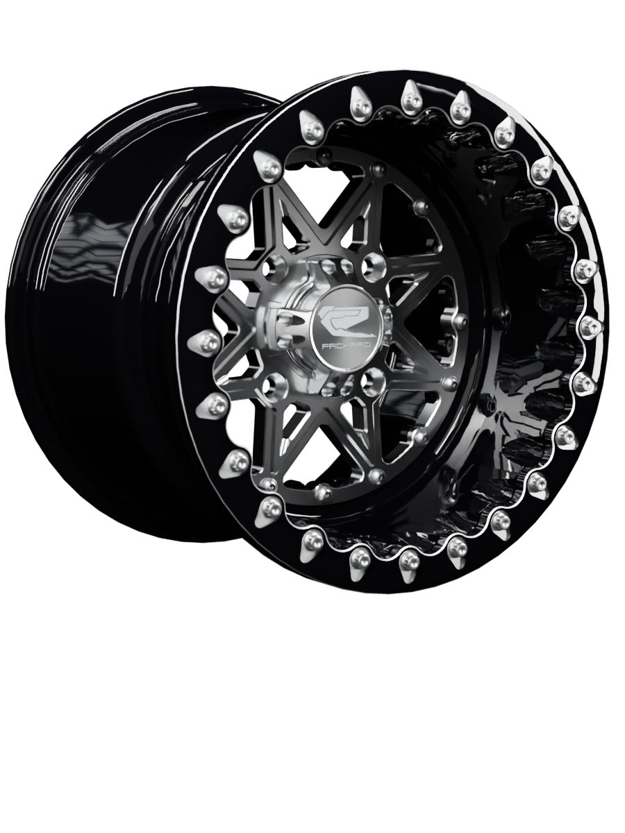 V2 Super Star - FF Forged Beadlock - Silver - 15x11 | 4x136 / Contrast Machined V.1 / No
