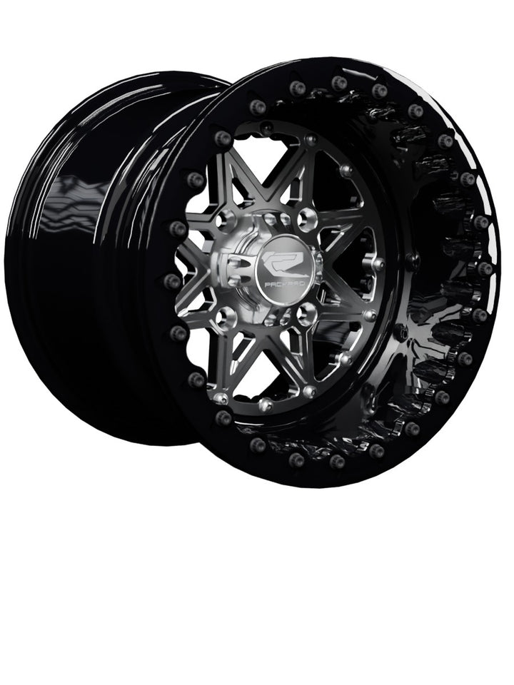 V2 Super Star - FF Forged Beadlock - Silver - 15x11 | 4x136 / Gloss Black V.1 / No