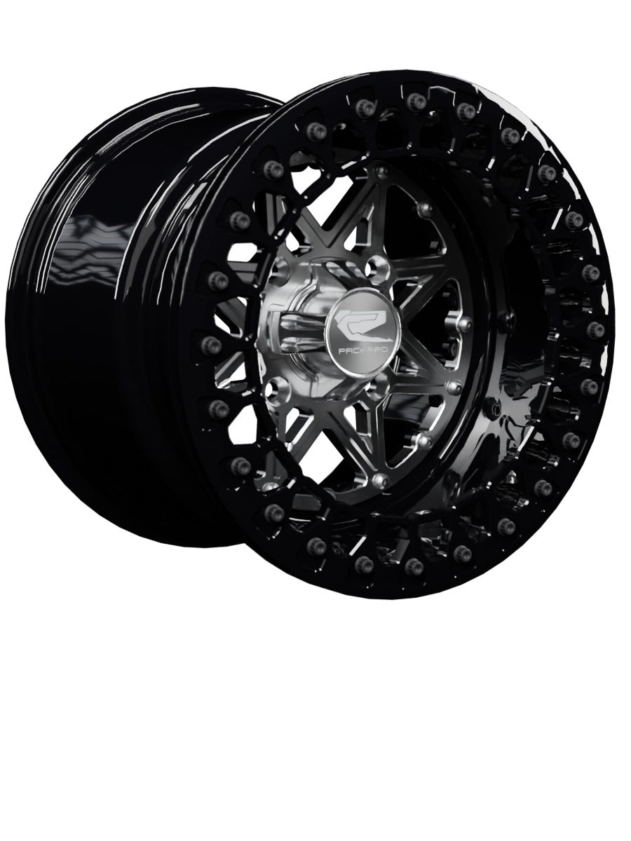 V2 Super Star - FF Forged Beadlock - Silver - 15x11 | 4x136 / Gloss Black V.2 / Yes