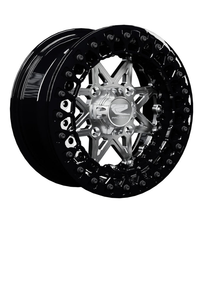 V2 Super Star - FF Forged Beadlock - Silver - 15x7 | 4x136 / Gloss Black V.2 / No