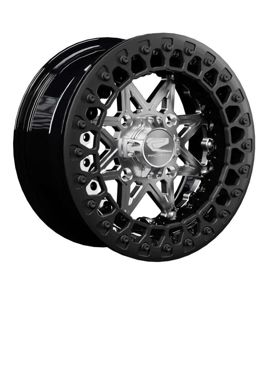 V2 Super Star - FF Forged Beadlock - Silver - 15x7 | 4x136 / Satin Black V.2 / No