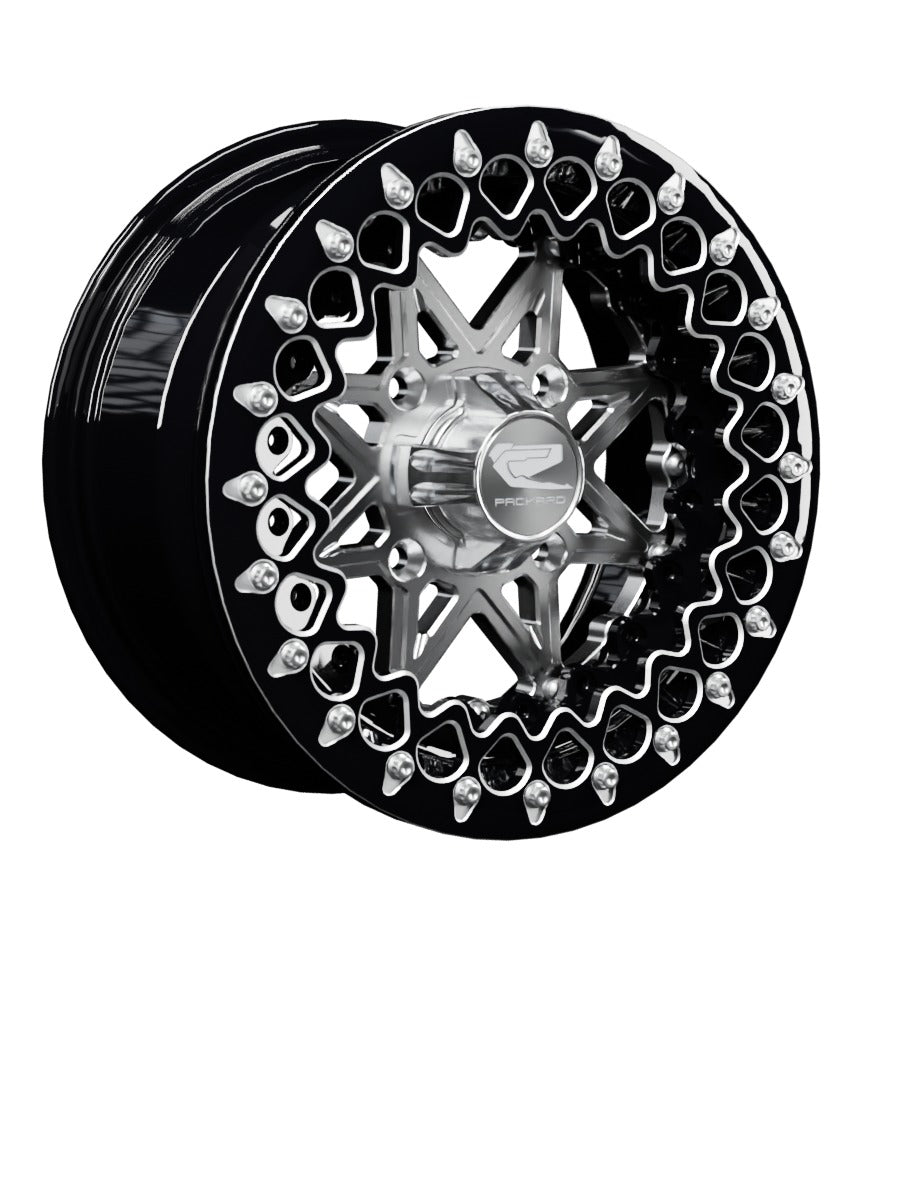 V2 Super Star - FF Forged Beadlock - Silver - 15x7 | 4x136 / Contrast Machined V.3 / Yes