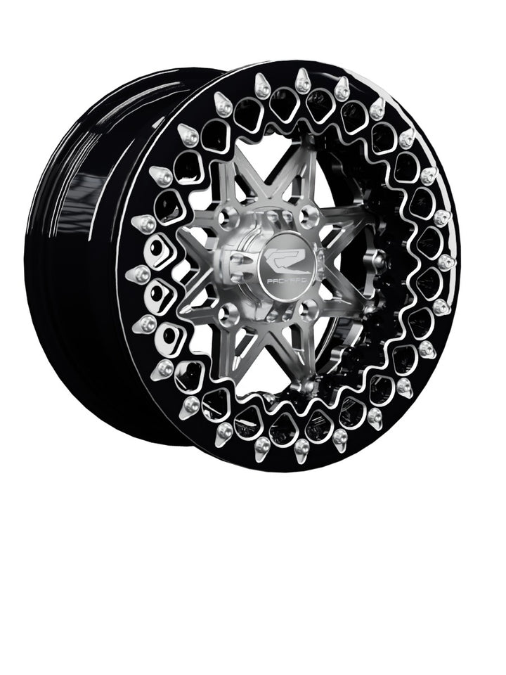 V2 Super Star - FF Forged Beadlock - Silver - 15x7 | 4x136 / Contrast Machined V.3 / No