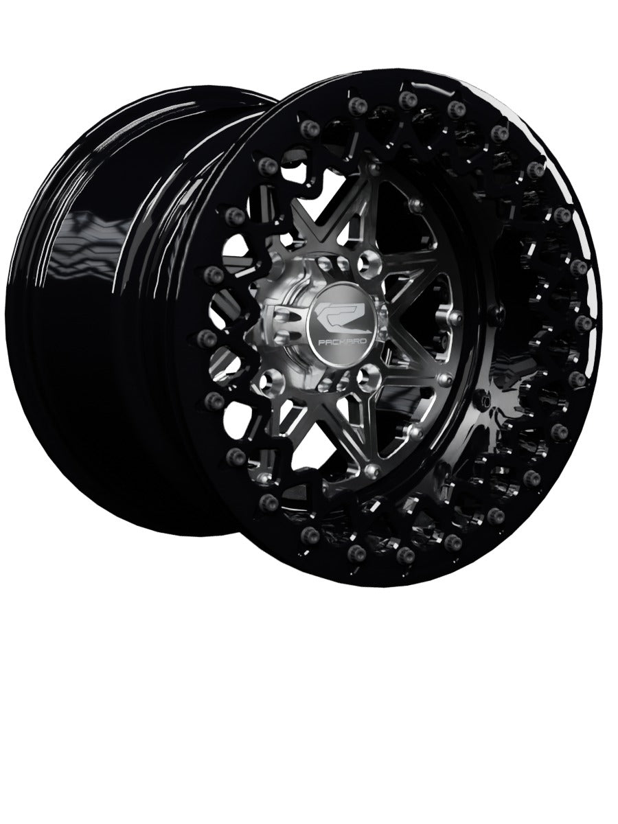 V2 Super Star - FF Forged Beadlock - Silver - 15x11 | 4x136 / Gloss Black V.3 / No
