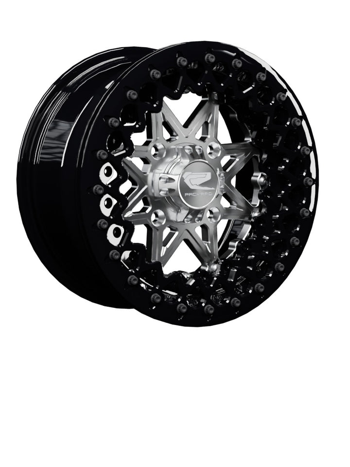 V2 Super Star - FF Forged Beadlock - Silver - 15x7 | 4x136 / Gloss Black V.3 / No