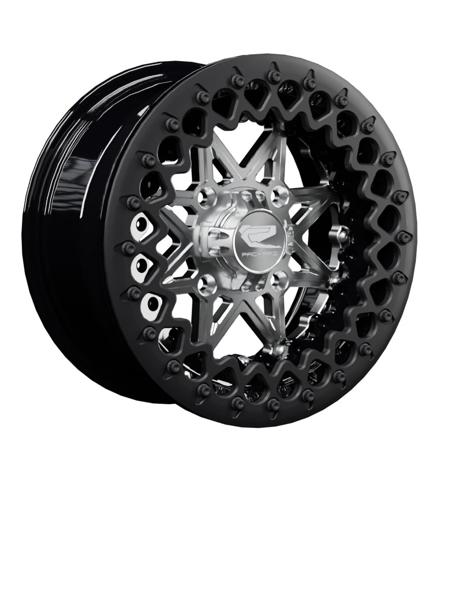 V2 Super Star - FF Forged Beadlock - Silver - 15x7 | 4x136 / Satin Black V.3 / No