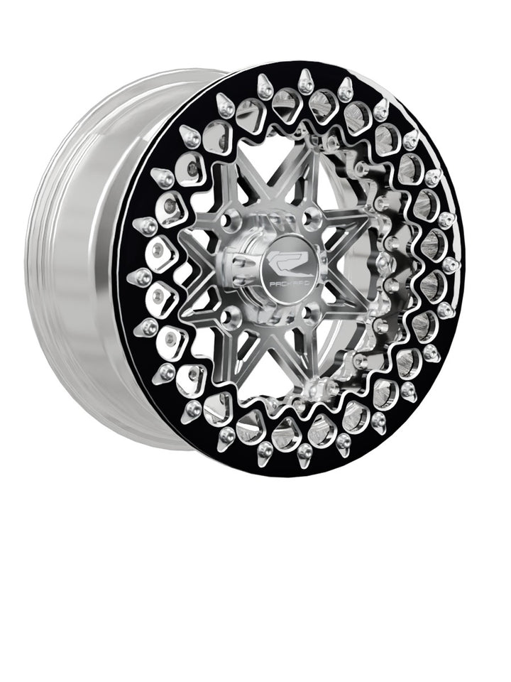 V2 - FF Forged Polished Beadlock - Silver - 15x7 | 4x136 / Contrast Machined V.3
