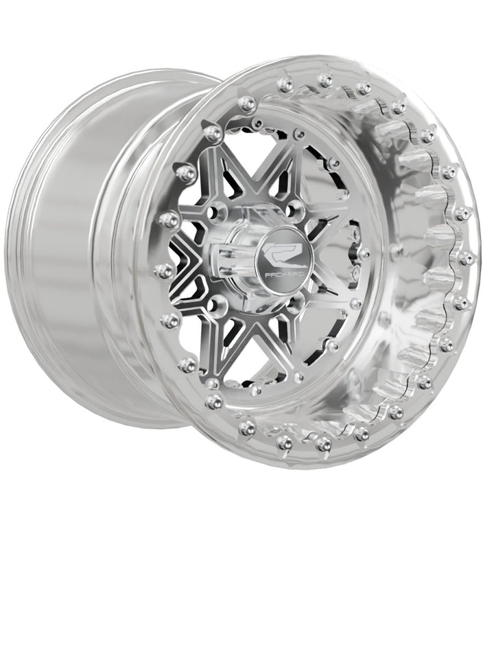 V2 - FF Forged Polished Beadlock - Silver - 15x11 | 4x136 / Polished V.1 / Spinner cap