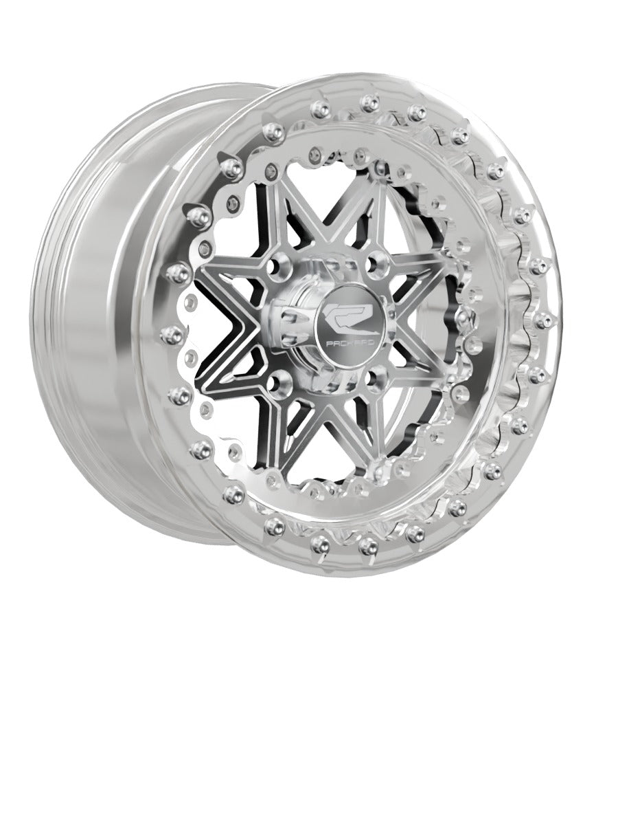 V2 - FF Forged Polished Beadlock - Silver - 15x7 | 4x136 / Polished V.1