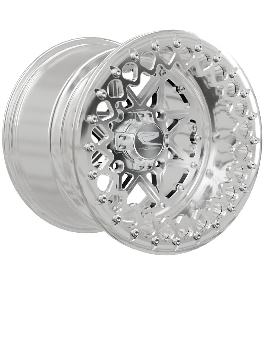 V2 - FF Forged Polished Beadlock - Silver - 15x11 | 4x136 / Polished V.3