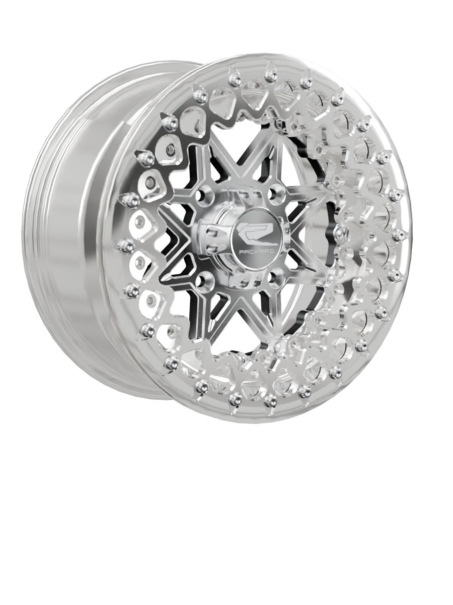 V2 - FF Forged Polished Beadlock - Silver - 15x7 | 4x136 / Polished V.3