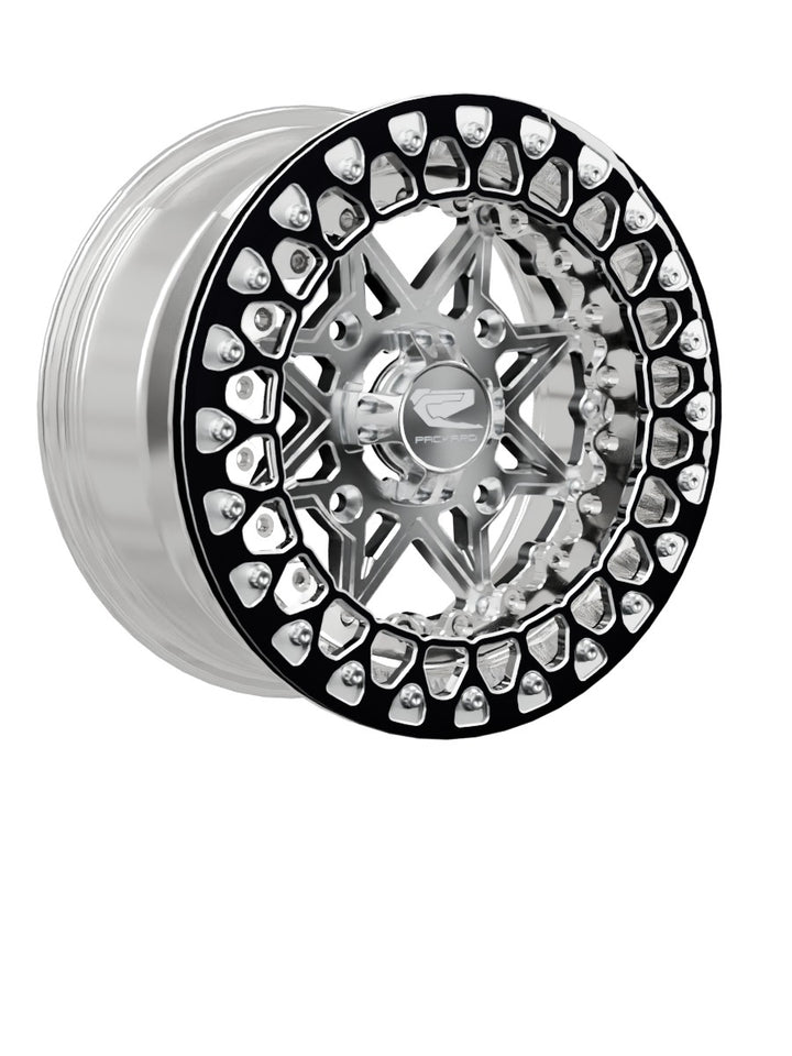 V2 - FF Forged Polished Beadlock - Silver - 15x7 | 4x156 / Contrast Machined V.2