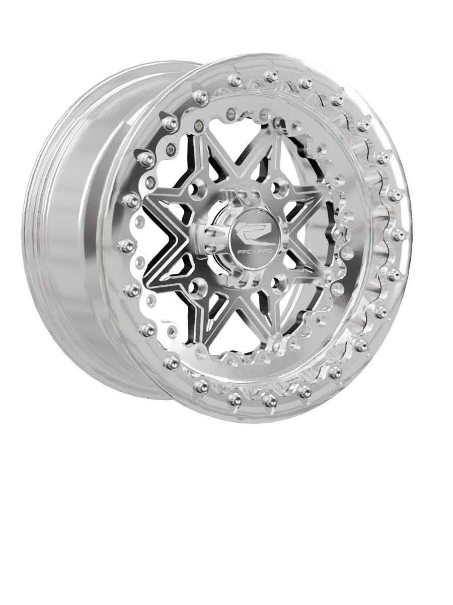 V2 - FF Forged Polished Beadlock - Silver - 15x7 | 4x156 / Polished V.1