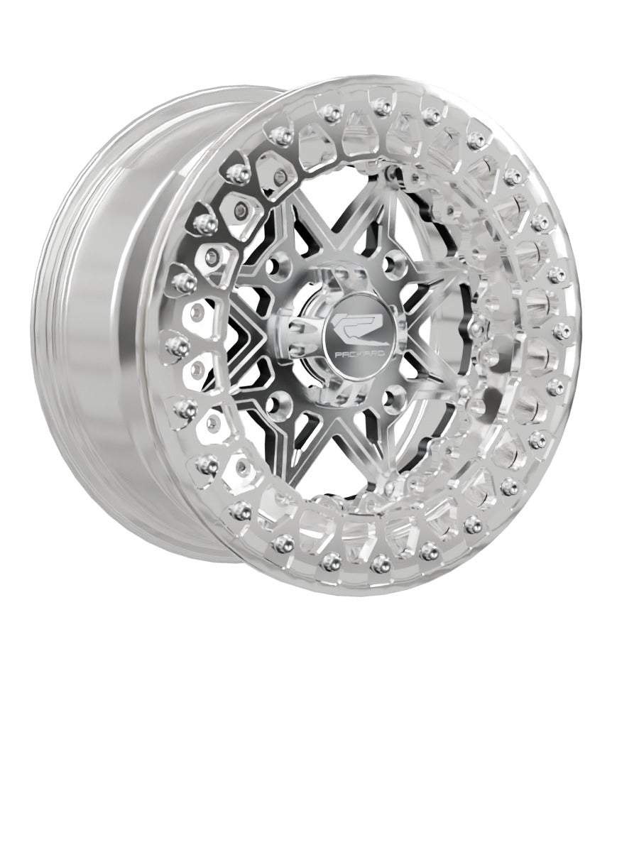 V2 - FF Forged Polished Beadlock - Silver - 15x7 | 4x156 / Polished V.2
