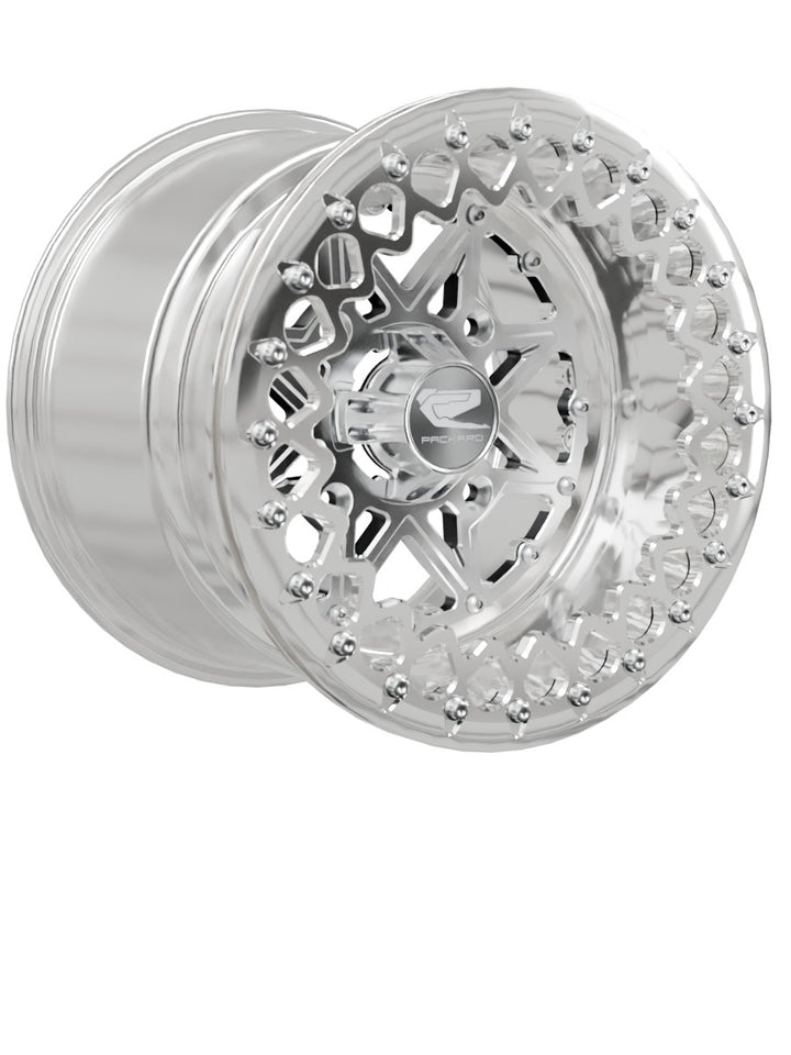 V2 - FF Forged Polished Beadlock - Silver - 15x11 | 4x156 / Polished V.3 / Spinner cap