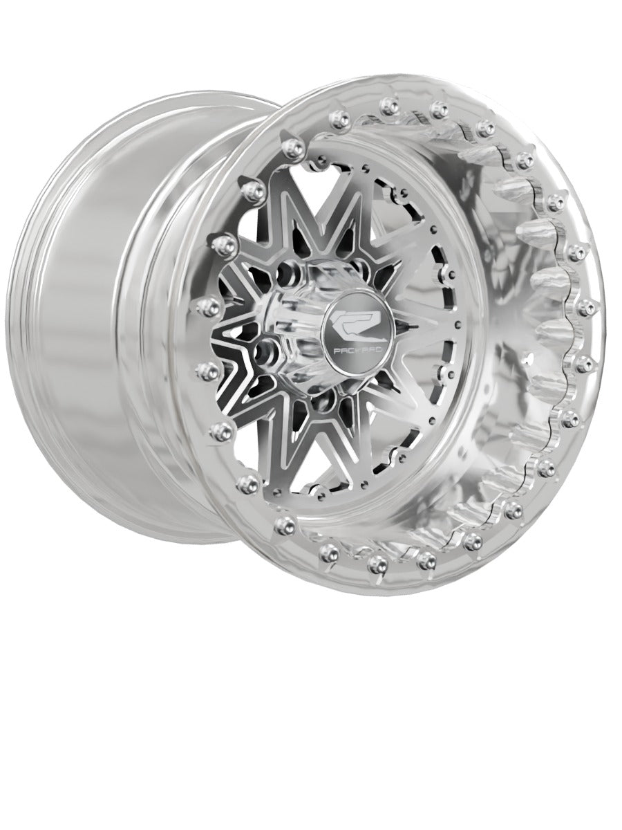 V2 Super Star - FF Forged Polished Beadlock - Silver RZR Pro R 5x4.5