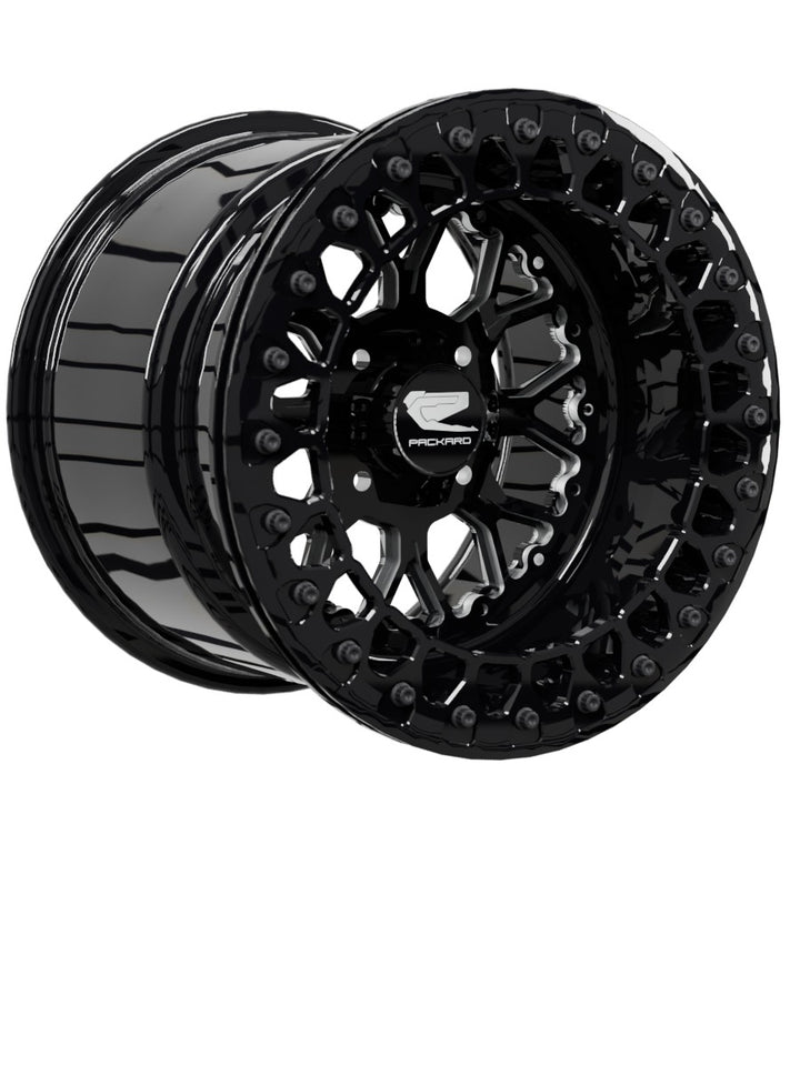 Wishbone - FF Forged Beadlock - Gloss Black 4x110 - 15x11 | 4x110 / Gloss Black V.2
