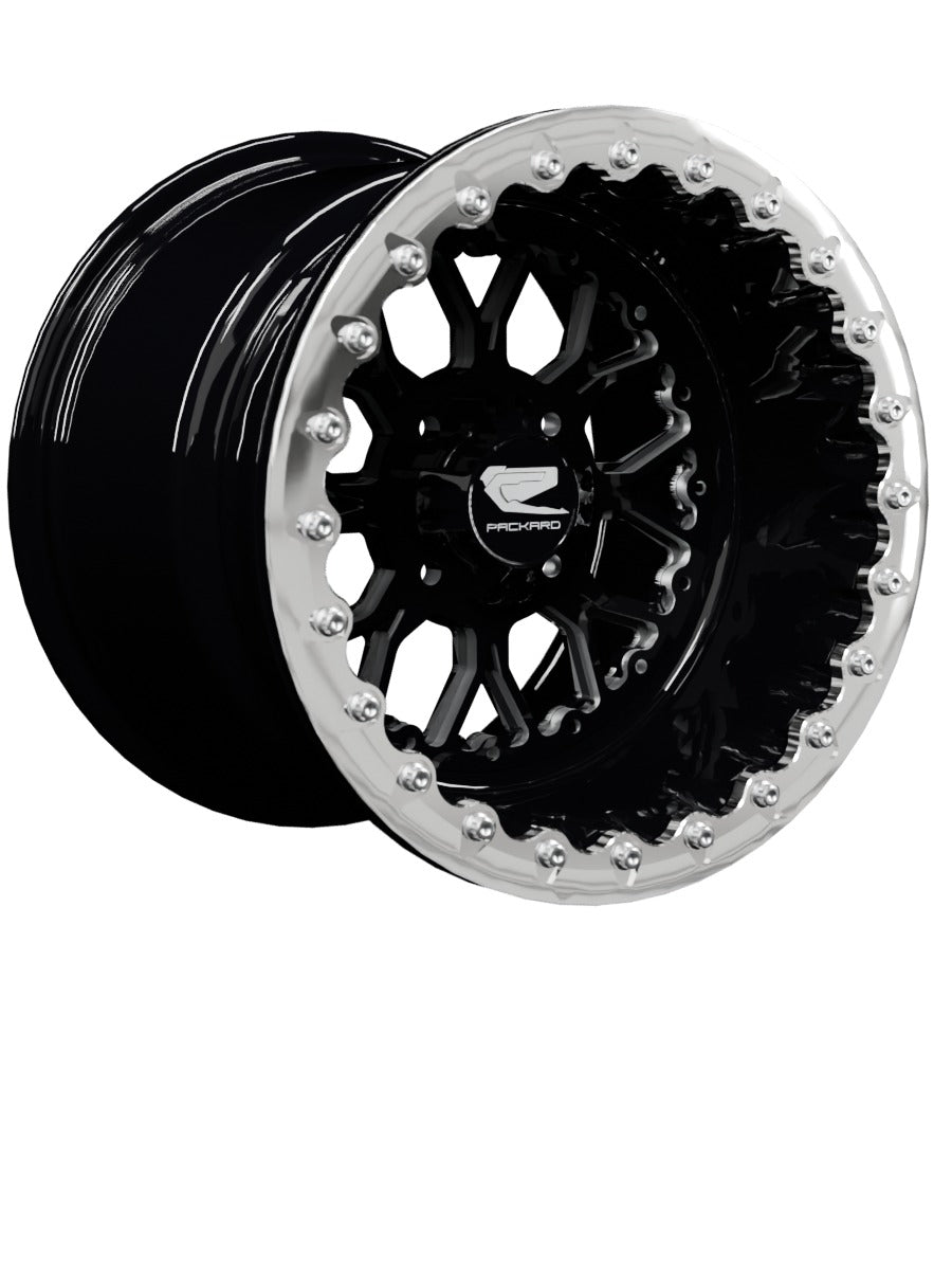 Wishbone - FF Forged Beadlock - Gloss Black 4x110 - 15x11 | 4x110 / Polished V.1