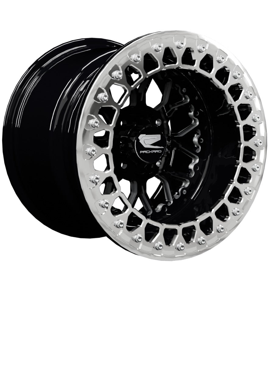 Wishbone - FF Forged Beadlock - Gloss Black 4x110 - 15x11 | 4x110 / Polished V.2