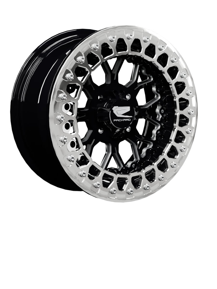 Wishbone - FF Forged Beadlock - Gloss Black 4x110 - 15x7 | 4x110 / Polished V.2