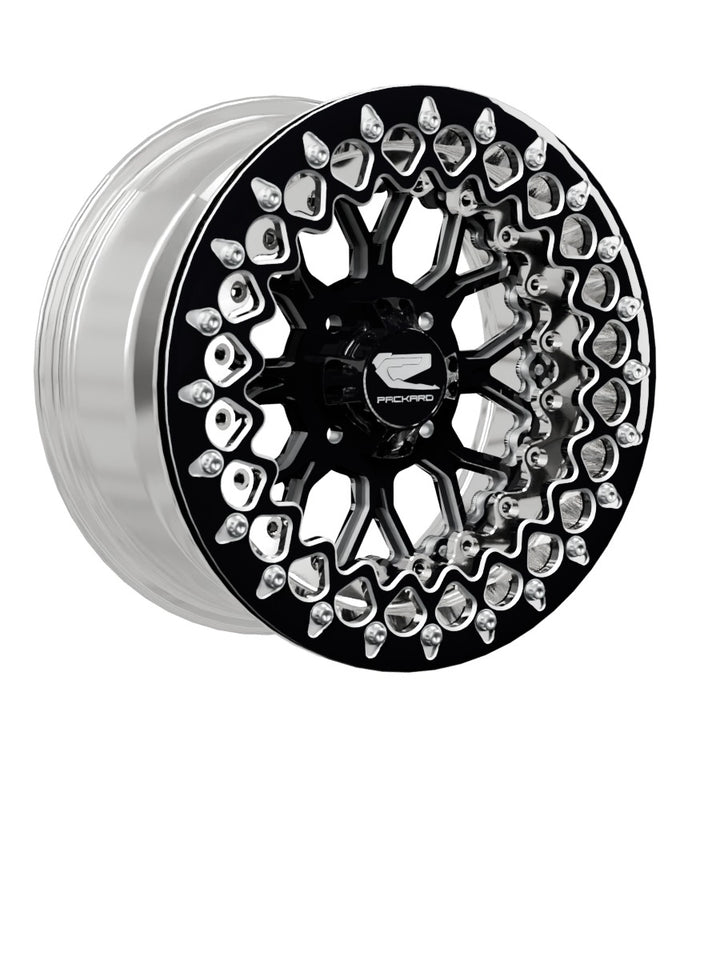 Wishbone - FF Forged Polished Beadlock - Gloss Black 4x110 - 15x7 | 4x110 / Contrast Machined V.3