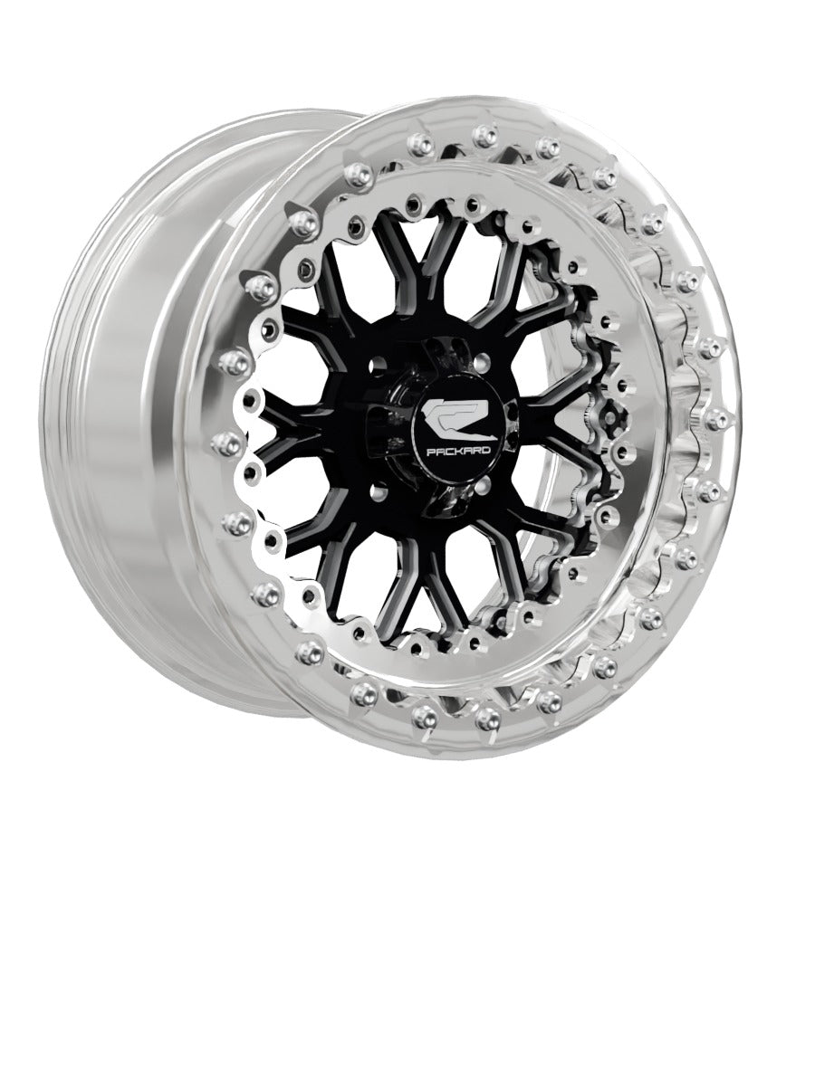 Wishbone - FF Forged Polished Beadlock - Gloss Black 4x110 - 15x7 | 4x110 / Polished V.1