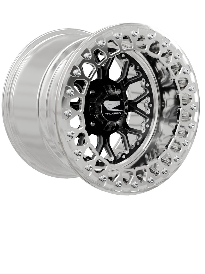 Wishbone - FF Forged Polished Beadlock - Gloss Black 4x110 - 15x11 | 4x110 / Polished V.2