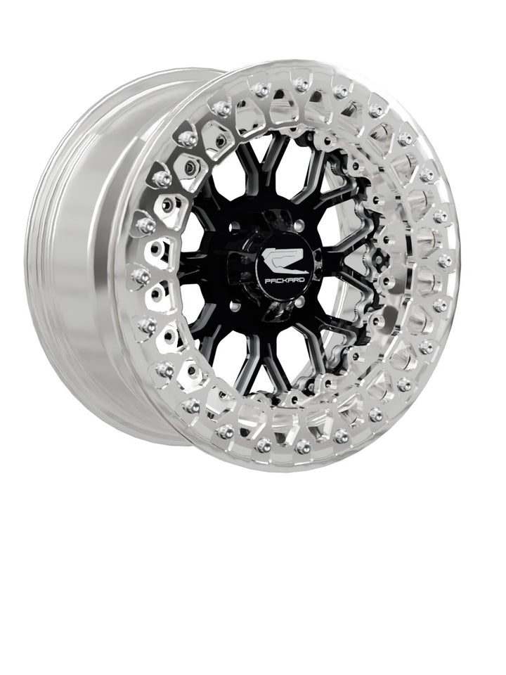Wishbone - FF Forged Polished Beadlock - Gloss Black 4x110 - 15x7 | 4x110 / Polished V.2