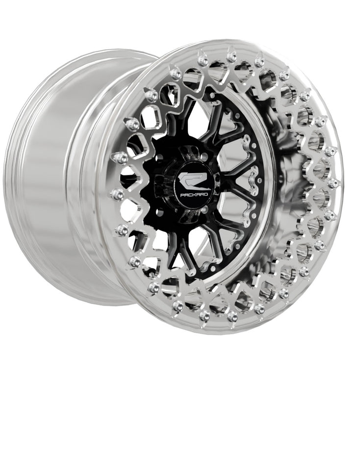 Wishbone - FF Forged Polished Beadlock - Gloss Black 4x110 - 15x11 | 4x110 / Polished V.3