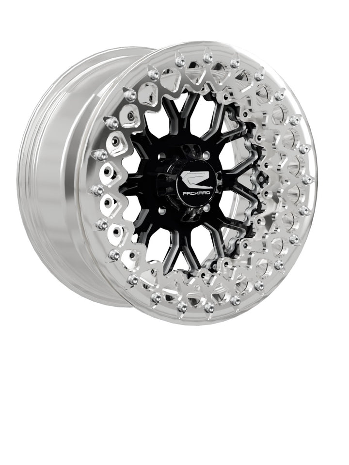 Wishbone - FF Forged Polished Beadlock - Gloss Black 4x110 - 15x7 | 4x110 / Polished V.3