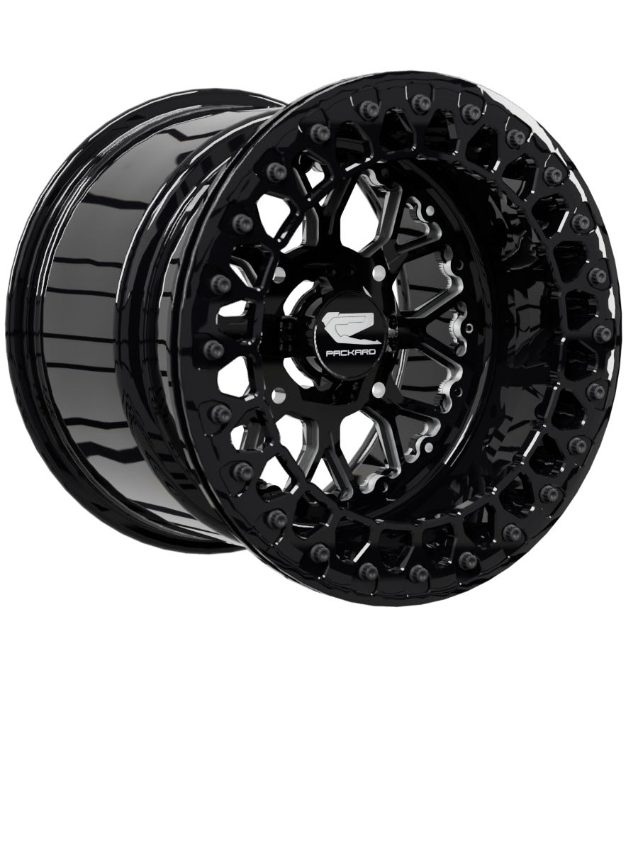 Wishbone - FF Forged Beadlock - Gloss Black - 15x11 | 4x136 / Gloss Black V.2