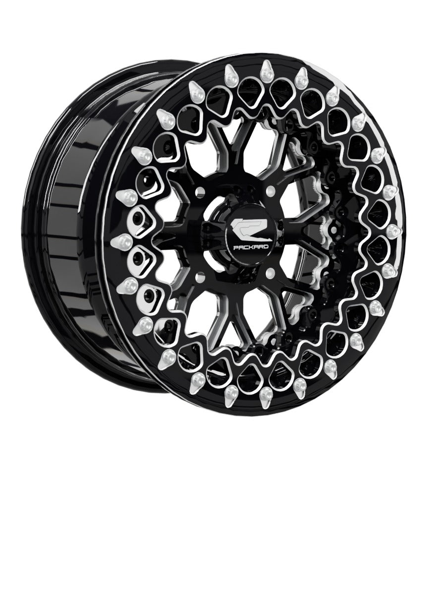 Wishbone - FF Forged Beadlock - Gloss Black - 15x7 | 4x136 / Contrast Machined V.3