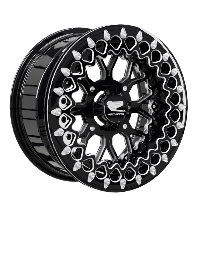 Wishbone - FF Forged Beadlock - Gloss Black - 15x7 | 4x136 / Contrast Machined V.3