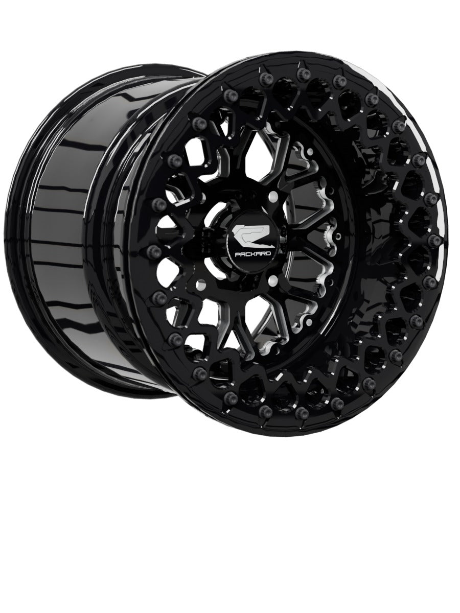 Wishbone - FF Forged Beadlock - Gloss Black - 15x11 | 4x136 / Gloss Black V.3