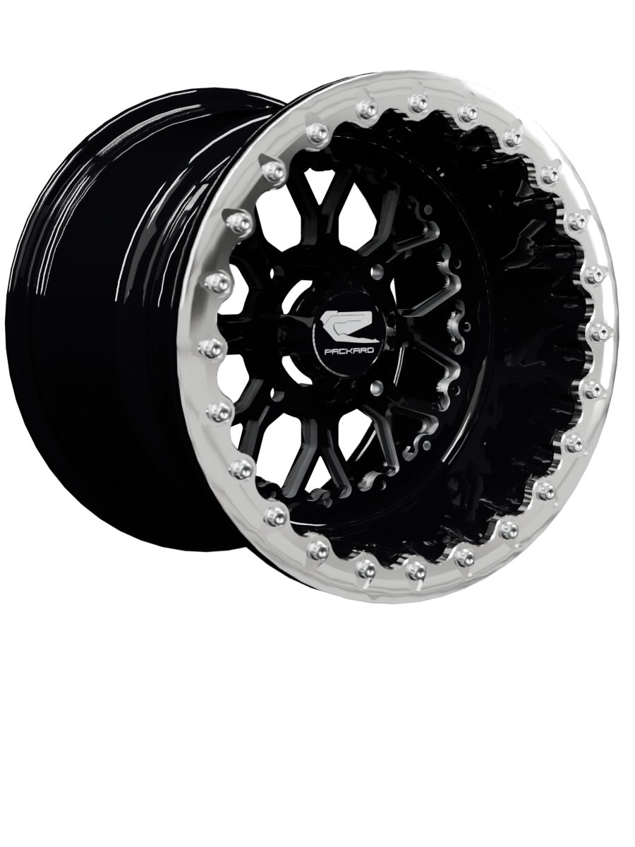 Wishbone - FF Forged Beadlock - Gloss Black - 15x11 | 4x136 / Polished V.1