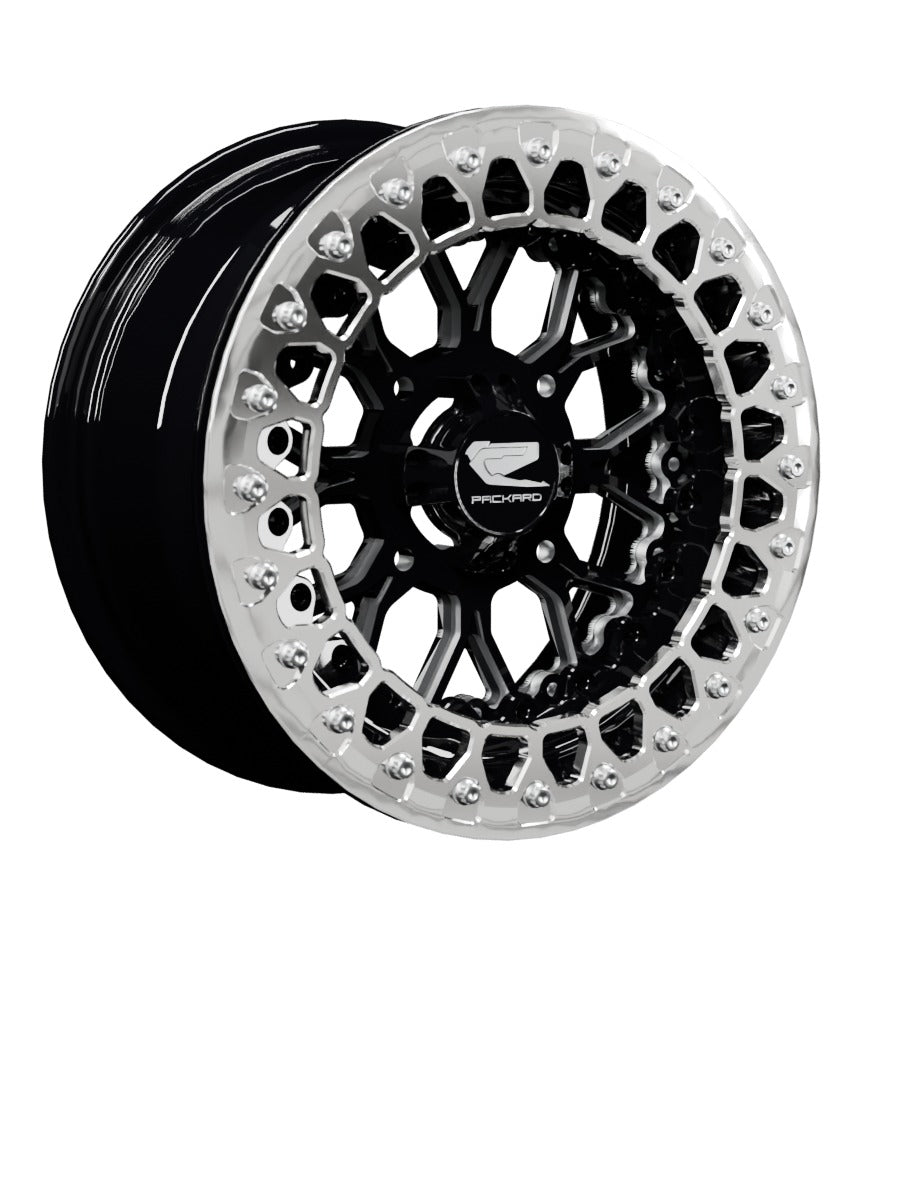 Wishbone - FF Forged Beadlock - Gloss Black - 15x7 | 4x136 / Polished V.2