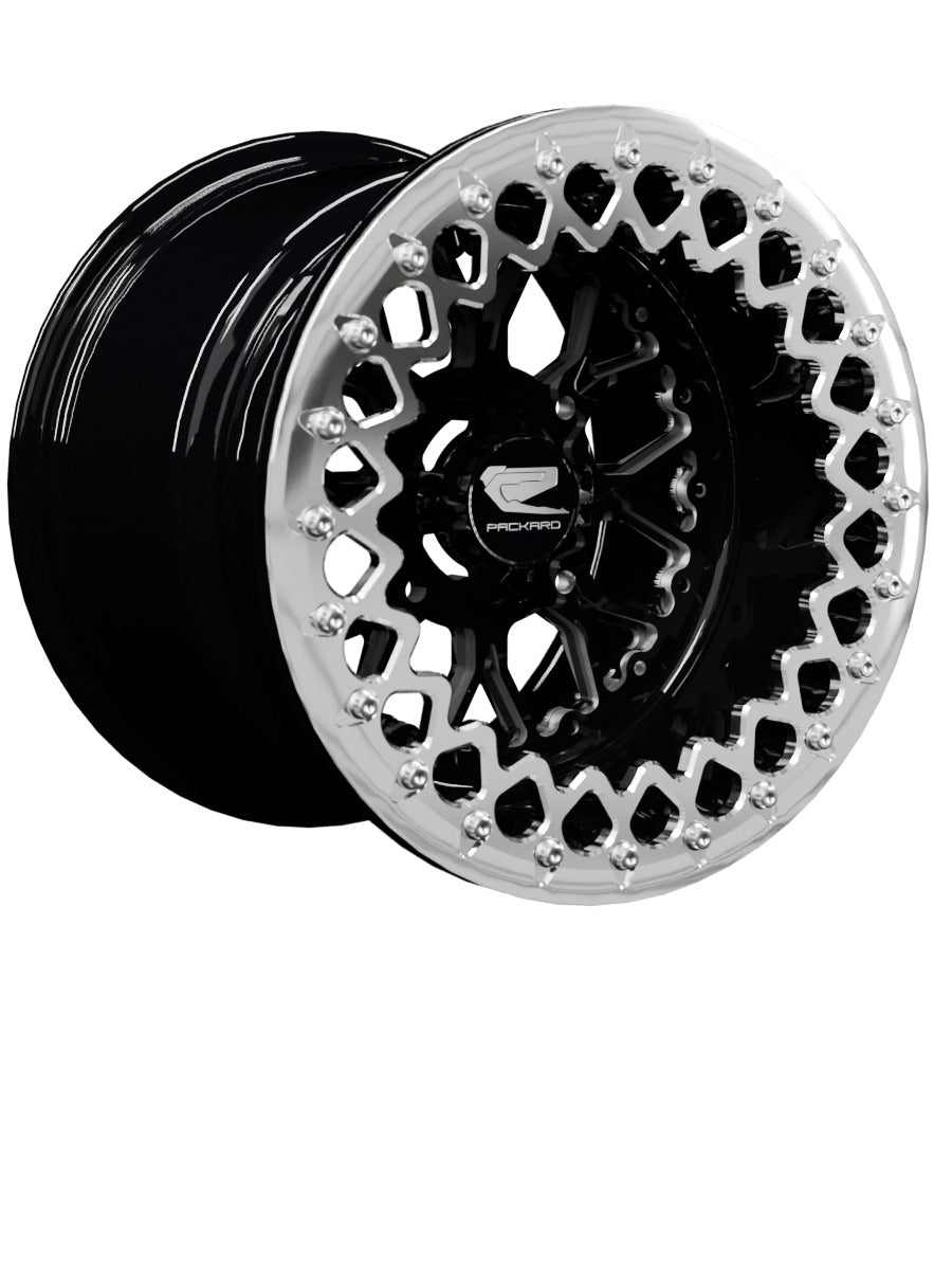 Wishbone - FF Forged Beadlock - Gloss Black - 15x11 | 4x136 / Polished V.3