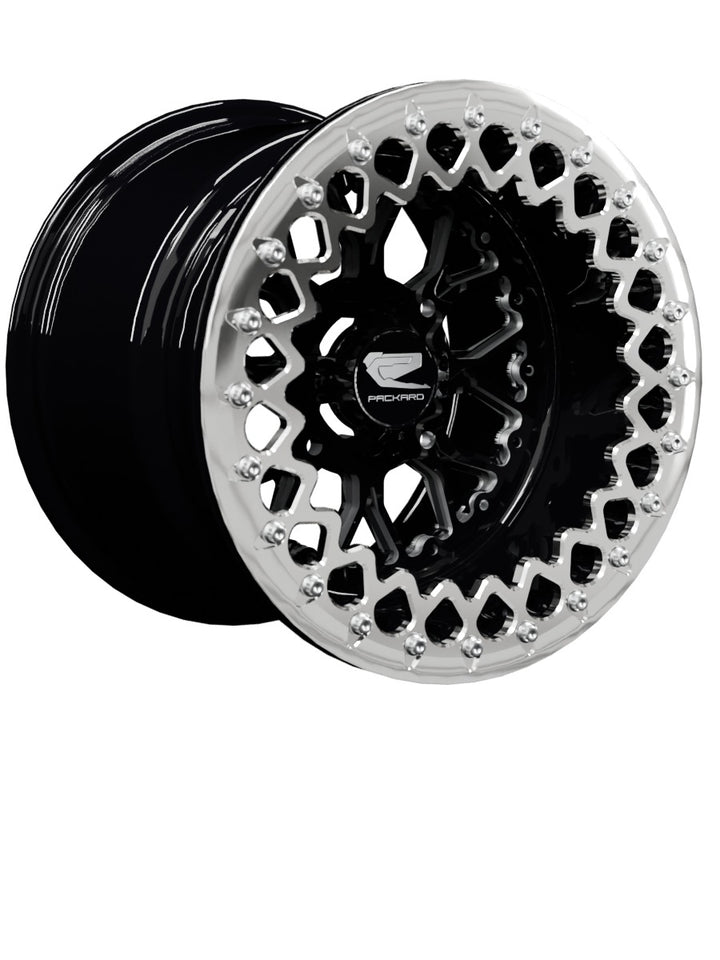 Wishbone - FF Forged Beadlock - Gloss Black - 15x11 | 4x136 / Polished V.3