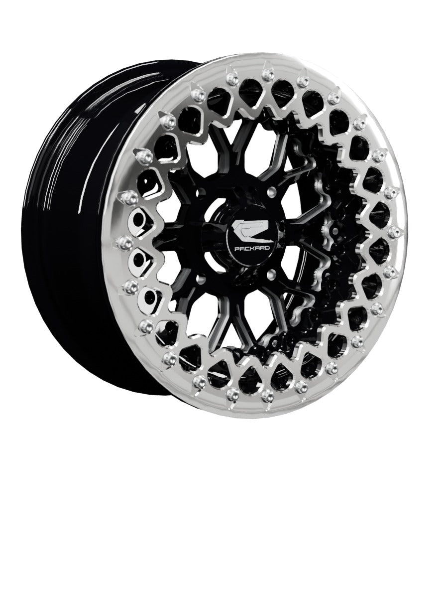 Wishbone - FF Forged Beadlock - Gloss Black - 15x7 | 4x136 / Polished V.3