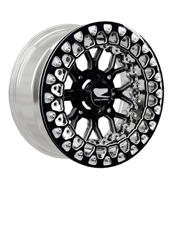 Wishbone - FF Forged Polished Beadlock - Gloss Black - 15x7 | 4x136 / Contrast Machined V.2