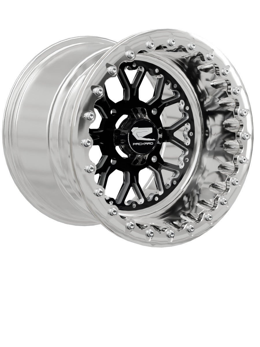 Wishbone - FF Forged Polished Beadlock - Gloss Black - 15x11 | 4x136 / Polished V.1