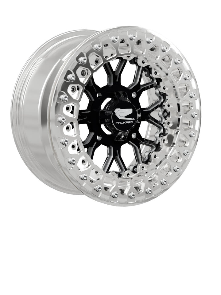Wishbone - FF Forged Polished Beadlock - Gloss Black - 15x7 | 4x136 / Polished V.2