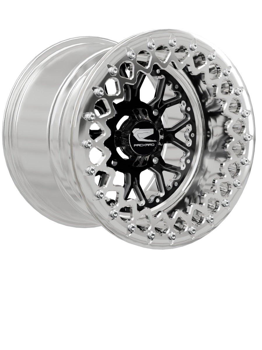 Wishbone - FF Forged Polished Beadlock - Gloss Black - 15x11 | 4x136 / Polished V.3