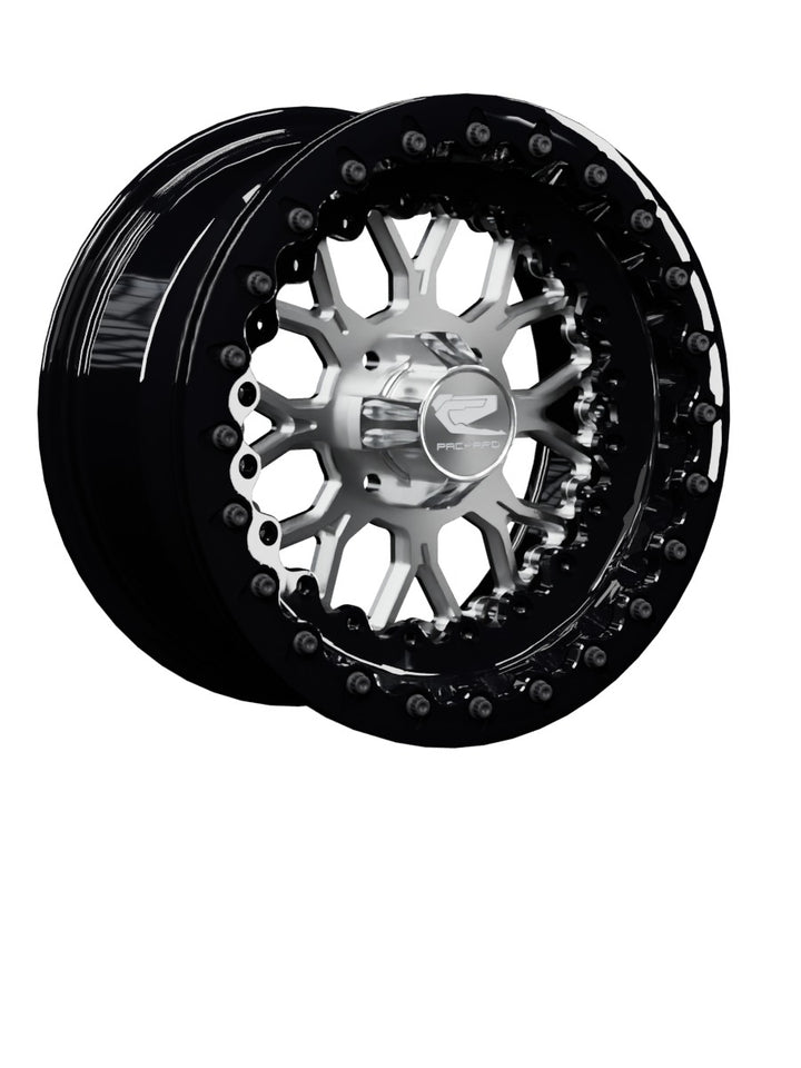 Wishbone - FF Forged Beadlock - Silver 4x110 - 15x7 | 4x110 / Gloss Black V.1 / Yes