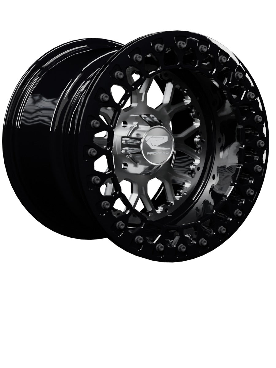 Wishbone - FF Forged Beadlock - Silver 4x110 - 15x11 | 4x110 / Gloss Black V.2 / Yes