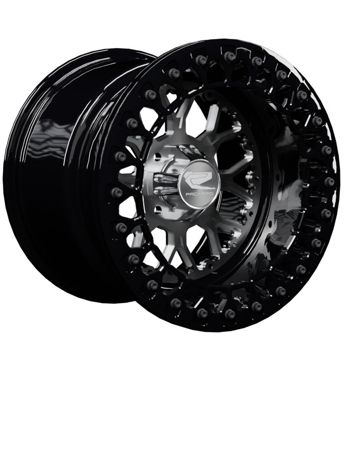 Wishbone - FF Forged Beadlock - Silver 4x110 - 15x11 | 4x110 / Gloss Black V.2 / Yes